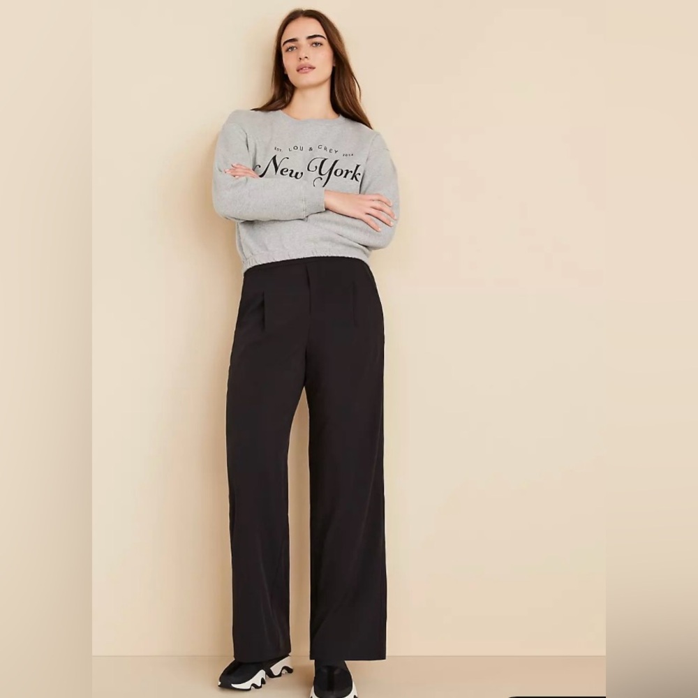 Lou & Grey Black Wide Leg Pants